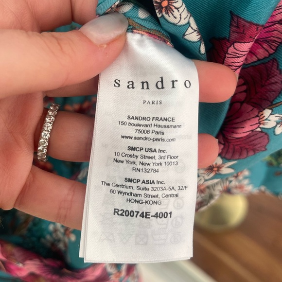 🚫SOLD Sandro 100% silk dress - Picture 5 of 8